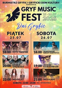 Gryfice szykują się na muzyczne święto! Gryf Music Fest 2025 już 25–26 lipca