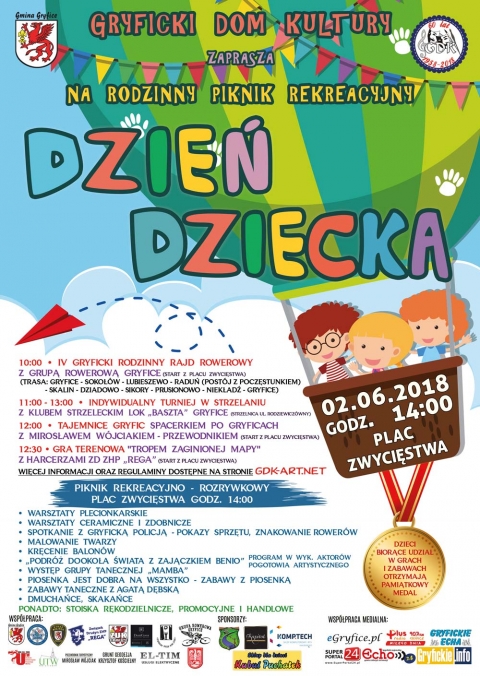 Zapraszamy 2 czerwca 2018 r. na &quot;Dzień Dziecka - rodzinny piknik rekreacyjny&quot;