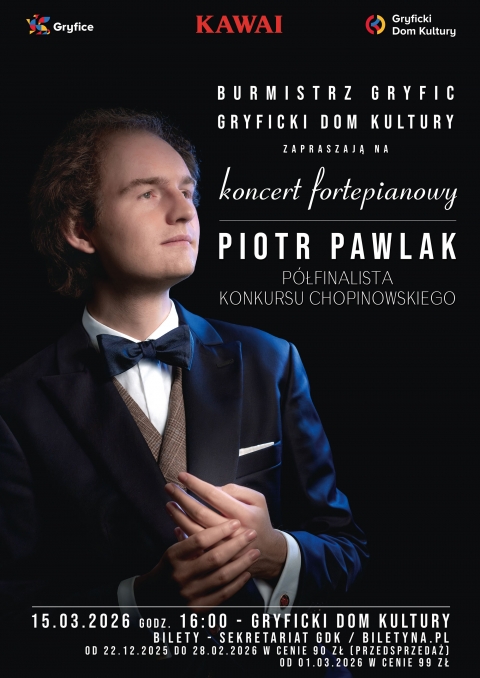 Koncert fortepianowy &ndash; Piotr Pawlak - 15 marca 2026