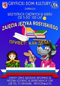 Zapraszamy na spotkanie organizacyjne &quot;Zajęcia języka rosyjskiego&quot; - 4.10.2019