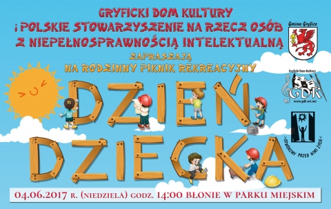 Zapraszamy 4 czerwca br. na &quot;Dzień Dziecka - rodzinny piknik rekreacyjny&quot;