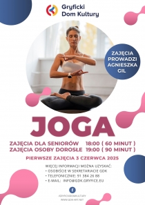 NOWE ZAJĘCIA JOGI w Gryfickim Domu Kultury!