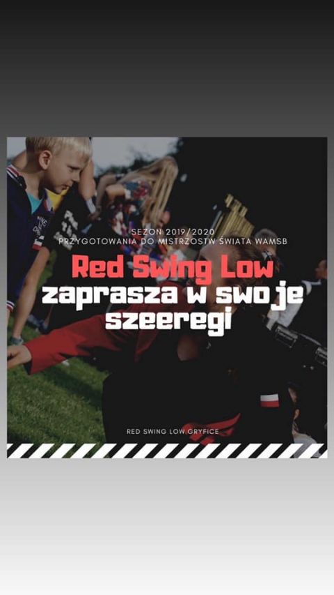 Red Swing Low - nabór na sezon 2019/2020 rozpoczęty!