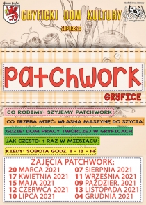 Szyjemy patchwork - zapraszamy na zajęcia! - Gryficki Dom Kultury