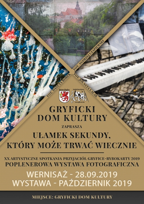 Zapraszamy na otwarcie roku kulturalno-oświatowego w Gryfickim Domu Kultury - 28 września 2019 r. godz. 15:00