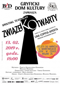 Zapraszamy 13.02.2019 r. - spektakl teatralny &quot;Związek otwarty&quot;