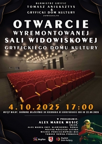 Zapraszamy na oficjalne otwarcie Sali Widowiskowej
