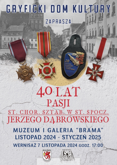 Gryficki Dom Kultury zaprasza na wystawę Jerzego Dąbrowskiego:  &quot;40 lat Pasji  st. chor. sztab. w st. spocz. Jerzego Dąbrowskiego&quot;