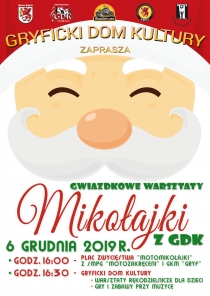 Zapraszamy na Mikołajki z GDK - 6 grudnia 2019 r.