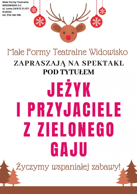 FERIE 2024 z GDK – wtorek 23.01.2024. godz.11,00 „ZIMOWA SCENA TEATRALNA”